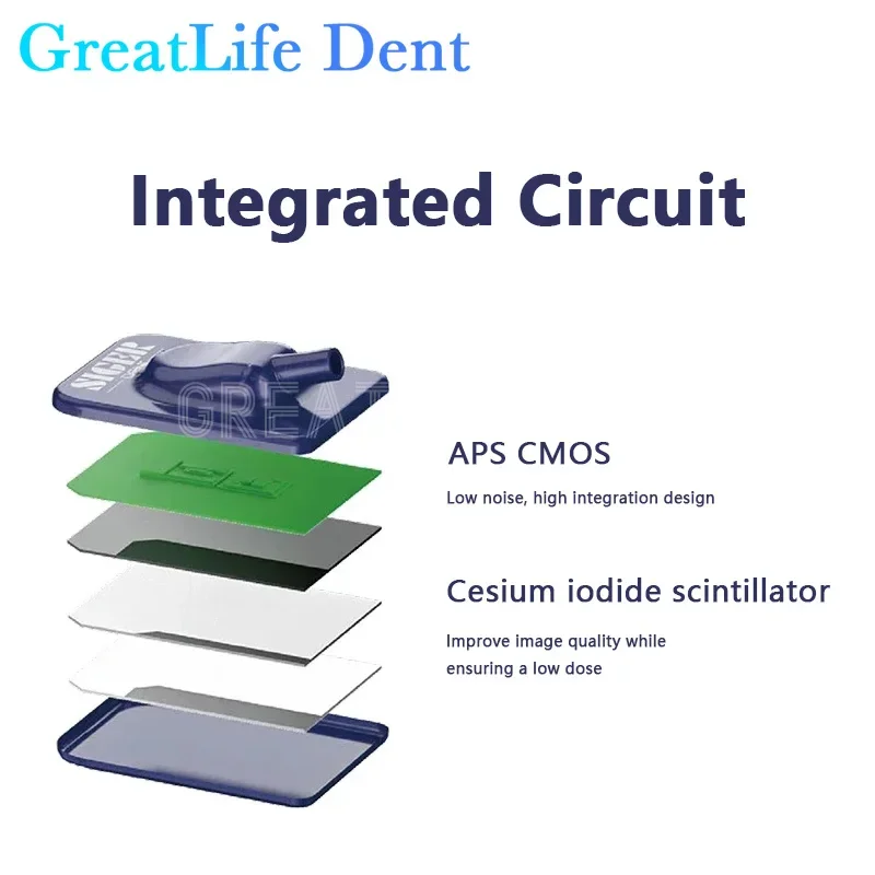 GreatLife Dent Original APS CMOS IP68 Waterproof Digital Dental X Ray Sensor Dental Runyes TWAIN Driver Rvg X-Ray Sensor Image