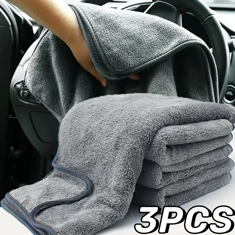 

1/3PCS Microfiber Twist car wash towel Professional Car Cleaning Drying Cloth towels for Cars Washing Polishing Waxing Detailing