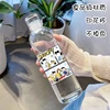Anime SNOOPY  Water Bottle High Temperature Plastic Water Cup Time Scale Outdoor Sports Student Men Weomen Couple Cup 500ML New 3