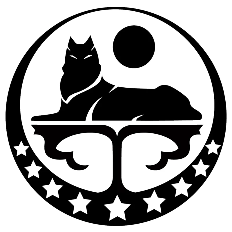 

Chechen Wolf Pattern Sticker High Quality Car Window Decoration Personality PVC Waterproof Decal Black/white, 15cm*15cm