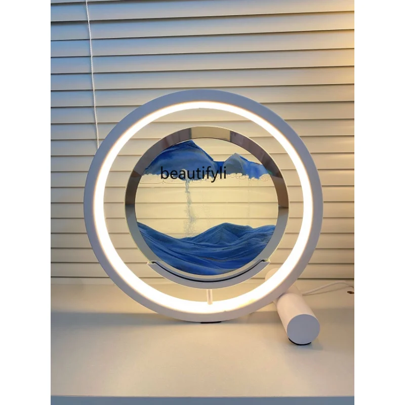 

Quicksand Painting Table Lamp Bedside Office Desk Decoration