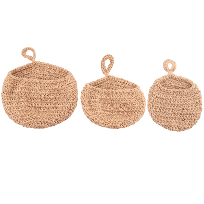 

Hanging Fruit Basket Forkitchen, Hanging Wall Fruit Vegetable Baskets, Handwoven Decorative Hanging Kitchen Baskets