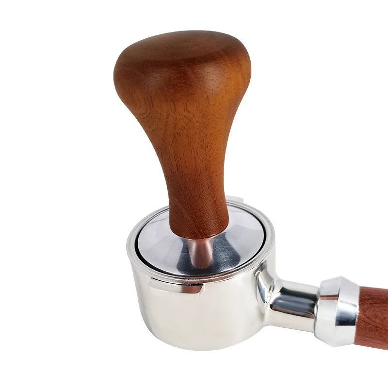 Espresso Tamper 51mm 53mm 58mm Wooden Handle Barista Espresso Maker Grinder Handmade espresso tamper espresso tools coffee tools