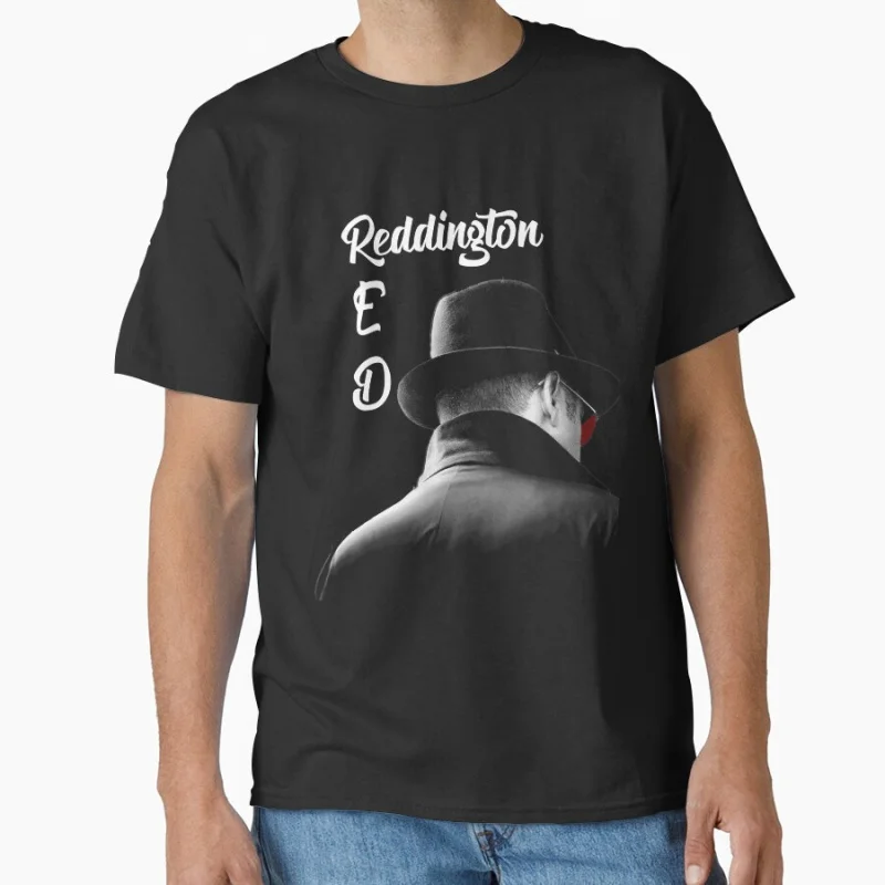 Red Reddington The Blacklist Retro-TV-Serie, bedrucktes T-Shirt aus 100 % Baumwolle für Herren, große Oberteile S-6XL