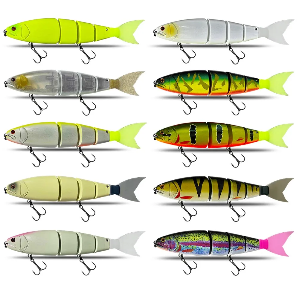 Fishing Lure Swimming Bait Jointed Floating sinking 245mm 19Color Giant Hard Bait Section Lure For Big Bait Bass Pike Lure