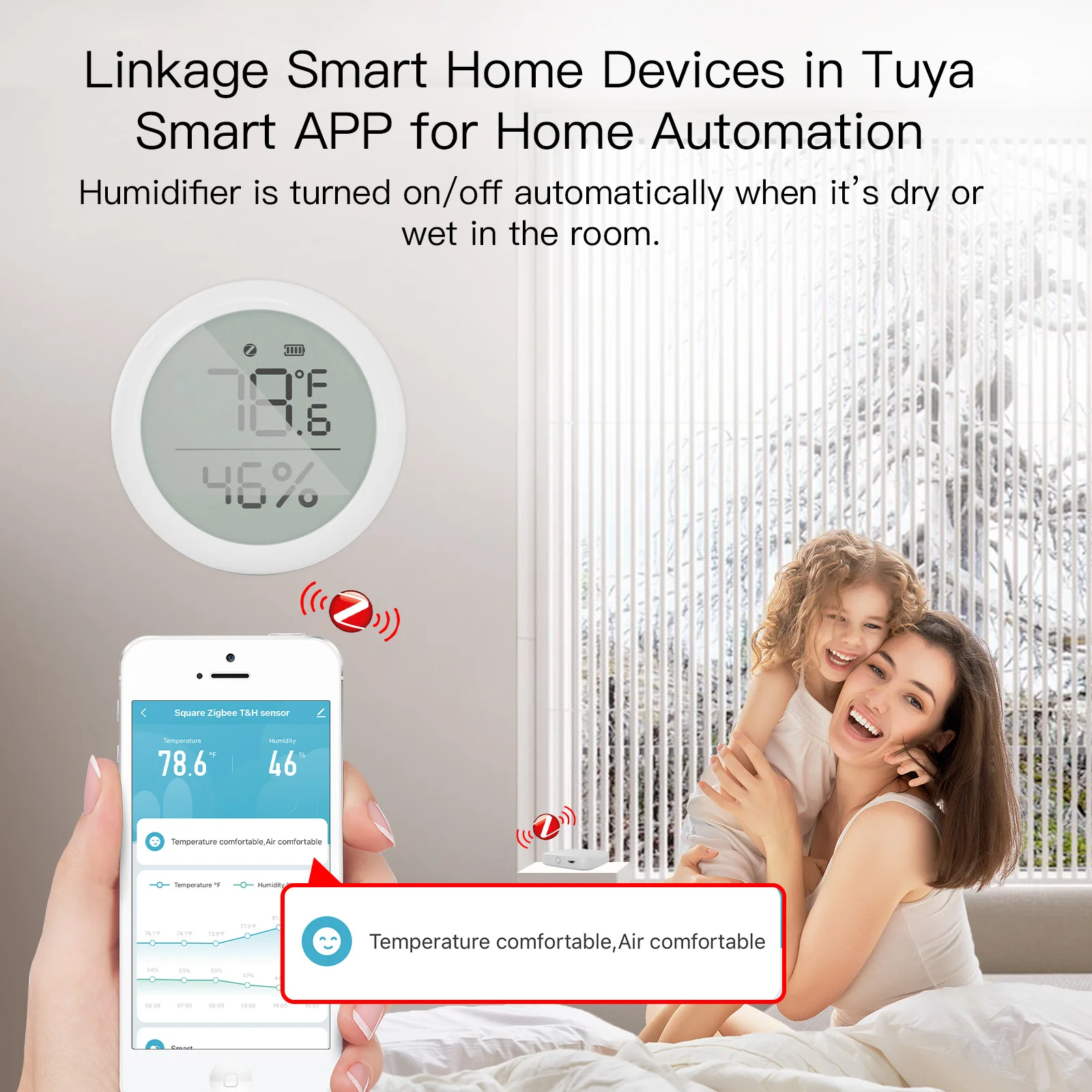 moes tuya inteligente zigbee sensor de temperatura umidade higrômetro interior com display lcd controle remoto zigbee hub gateway