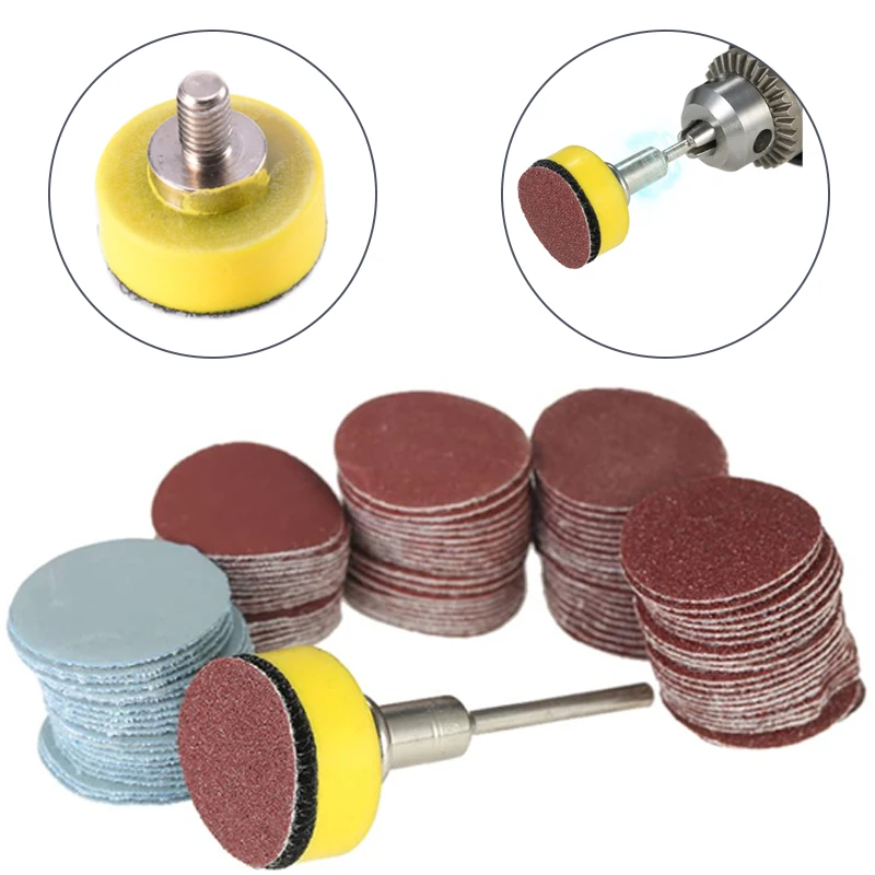 

100PCS 25mm 1-Inch Sanding Disc Sanding Disc-Abrasive Paper 1-Inch Abrasive Polishing Pad for Dremel Tools