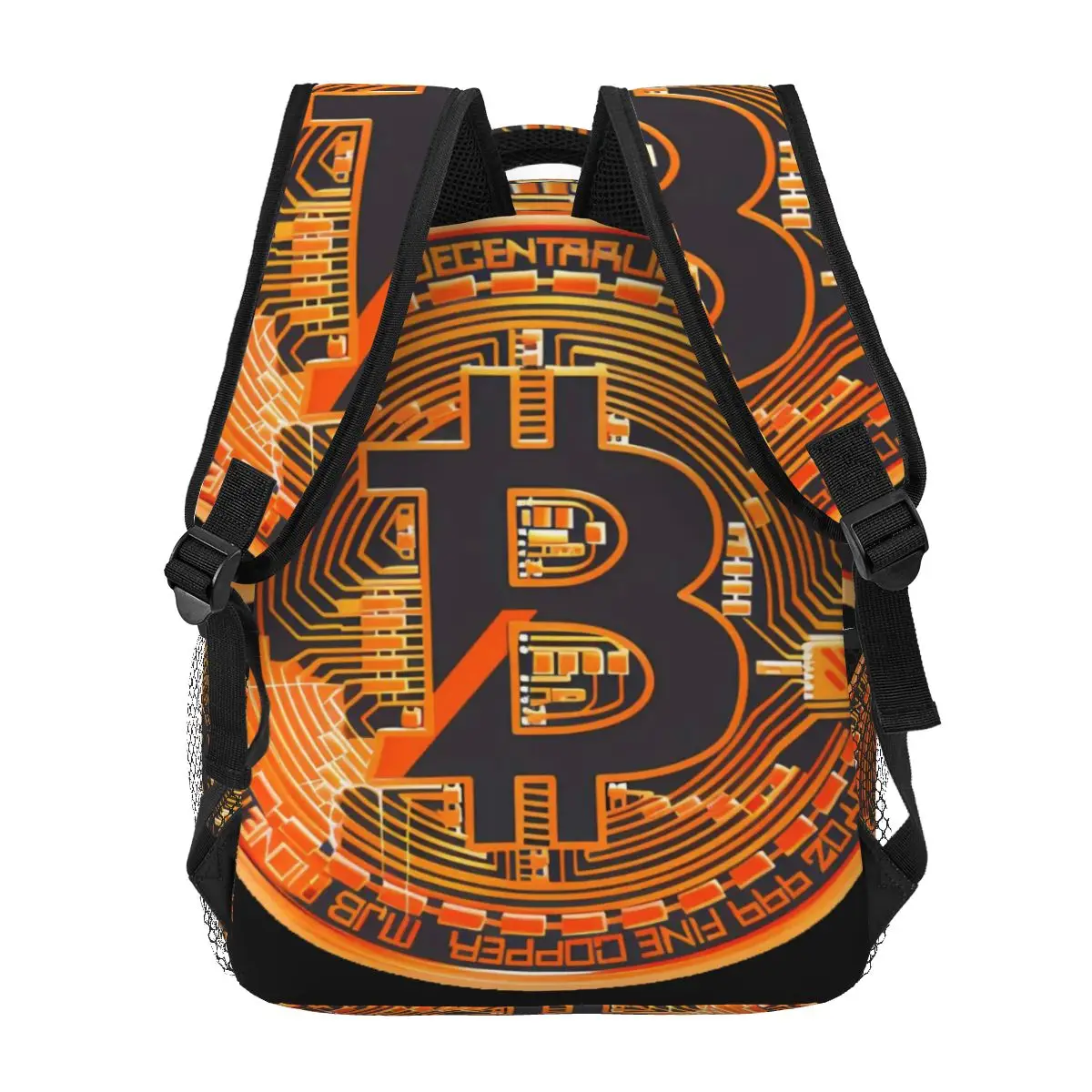 BTC Style Casual Backpack Unisex Students Leisure Travel Computer Backpack