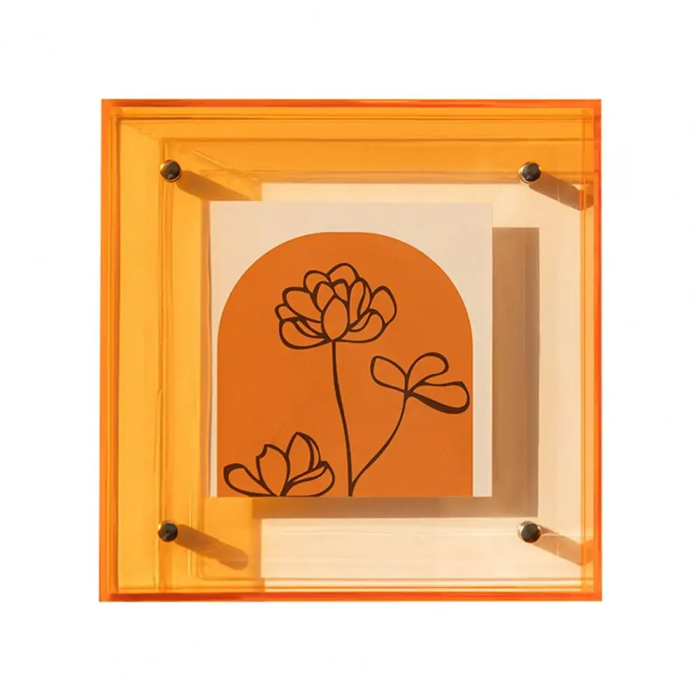 Pictures Frame Acrylic Photo Frame Ornaments Printing Framing for Diy Home Decor Translucent Colorful Desk/wall Mount Display photo frame,acrylic display holder