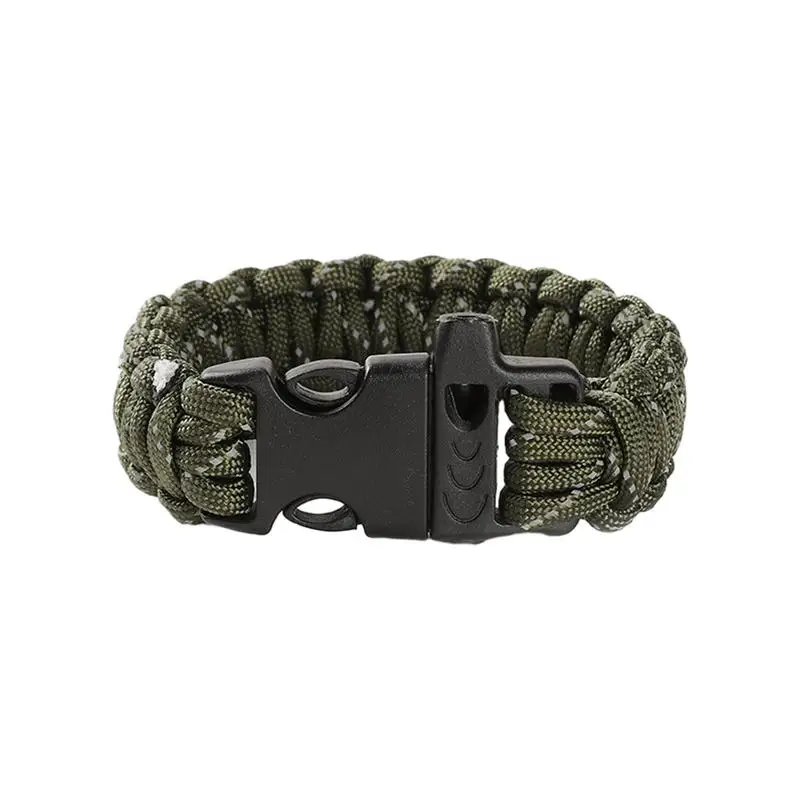 

Браслет для выживания Paracord, светоотражающий браслет с девять ядер, парашютный шнур, Плетеный парашютный канат, набор для выживания, браслет для пеших прогулок и кемпинга
