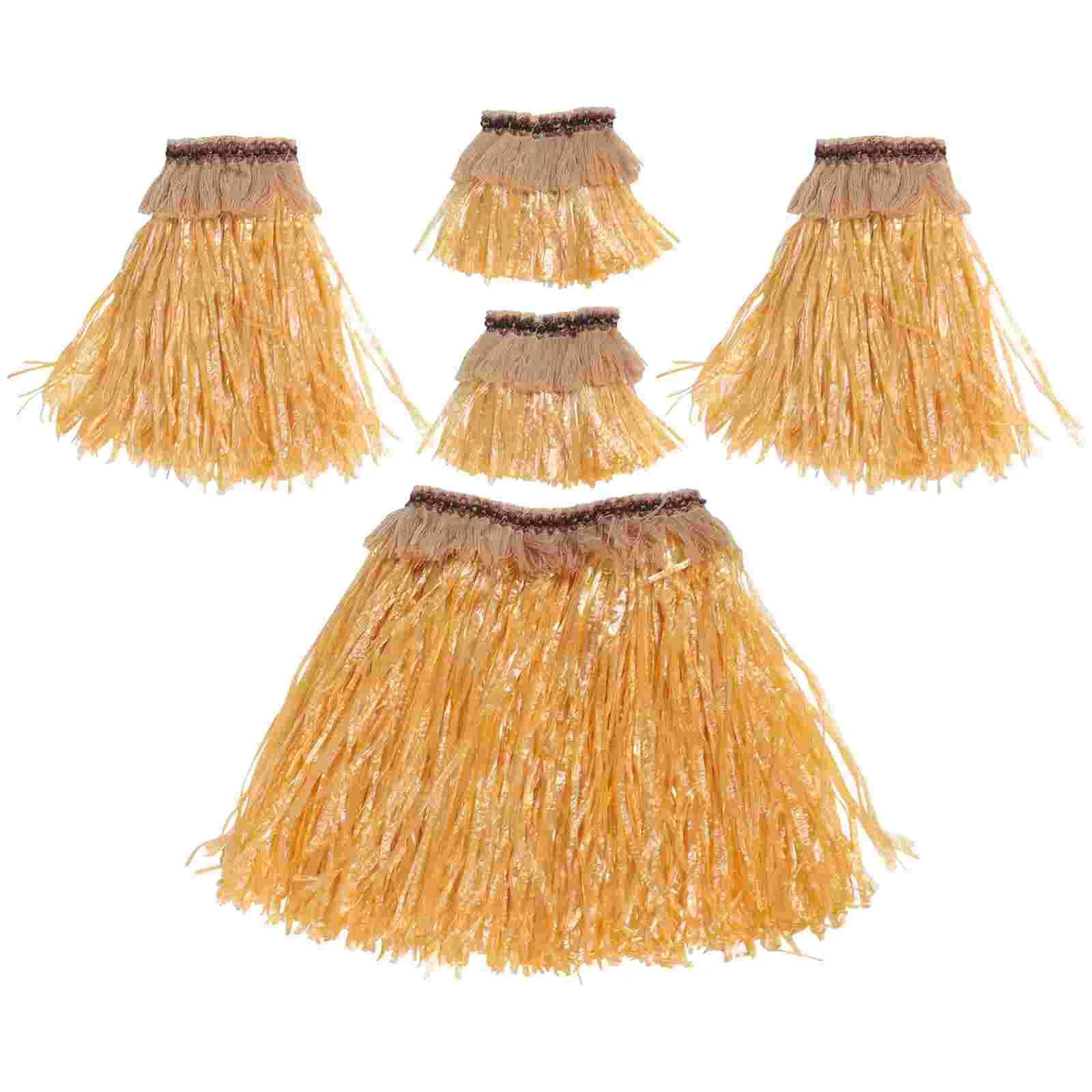 

Hawaiian Grass Skirts for Hula Hawaiian Costumes Party Adults Straw Outfits Kids Ladies Dress Up Hawaii Festive Party Supplies