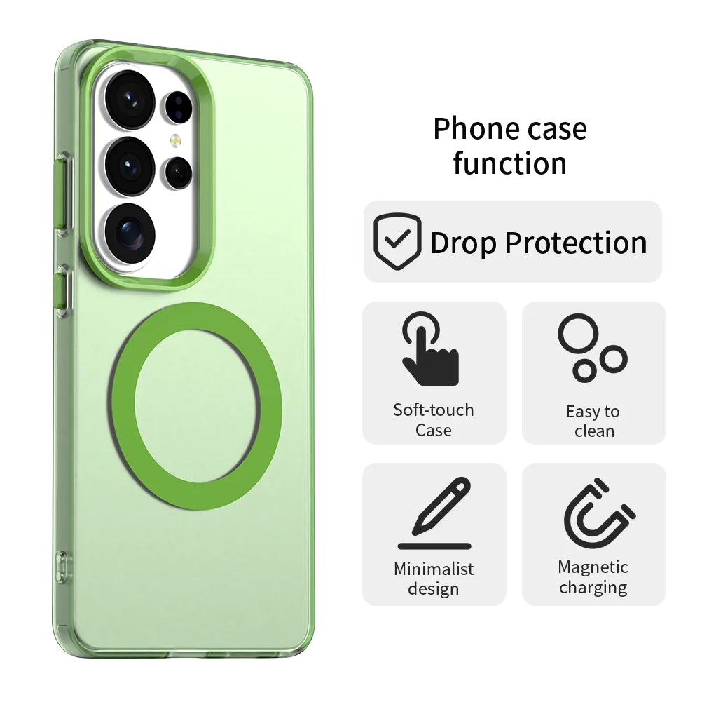 Matte Clear MagSafe-Compatible Protective Phone Case Cover