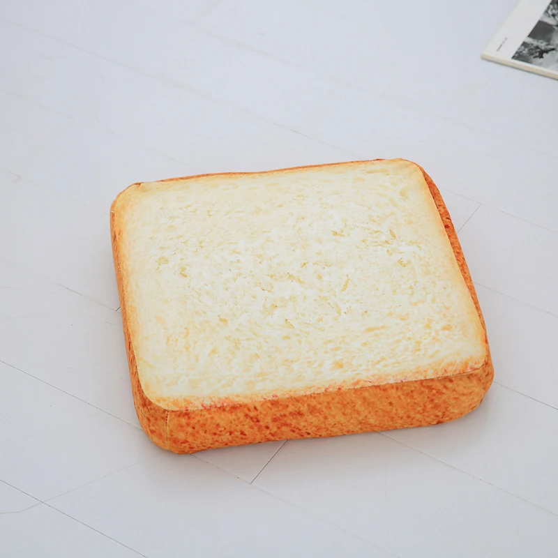 Creative Simulation Toast Bread Slicing Cushion Cat Special Pet Cushion Plush Toy Pillow