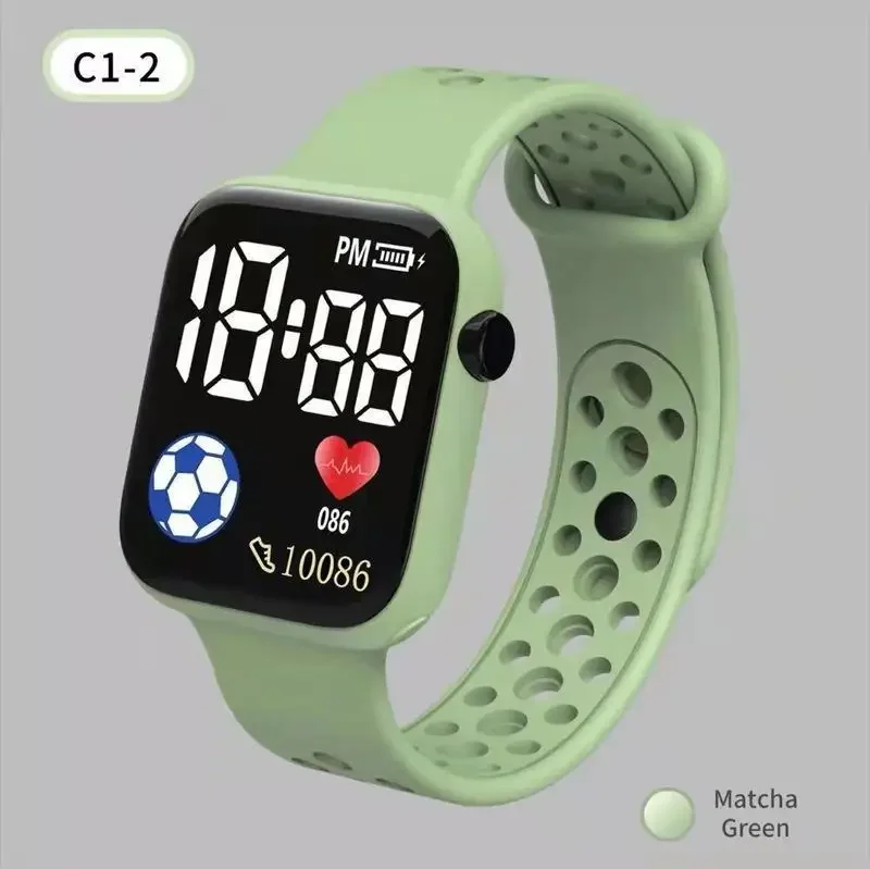 New Kids Sports Digital Watch Waterproof LED Display Children Electronic Watches for Girls Boys Wristwatch Time Machines Clock 5