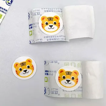 상처 원형 패치, 귀여운 방수 붕대, 자기 접착 석고 드레싱, 치유 밴드, 어린이용 보조 반창고, 50 개