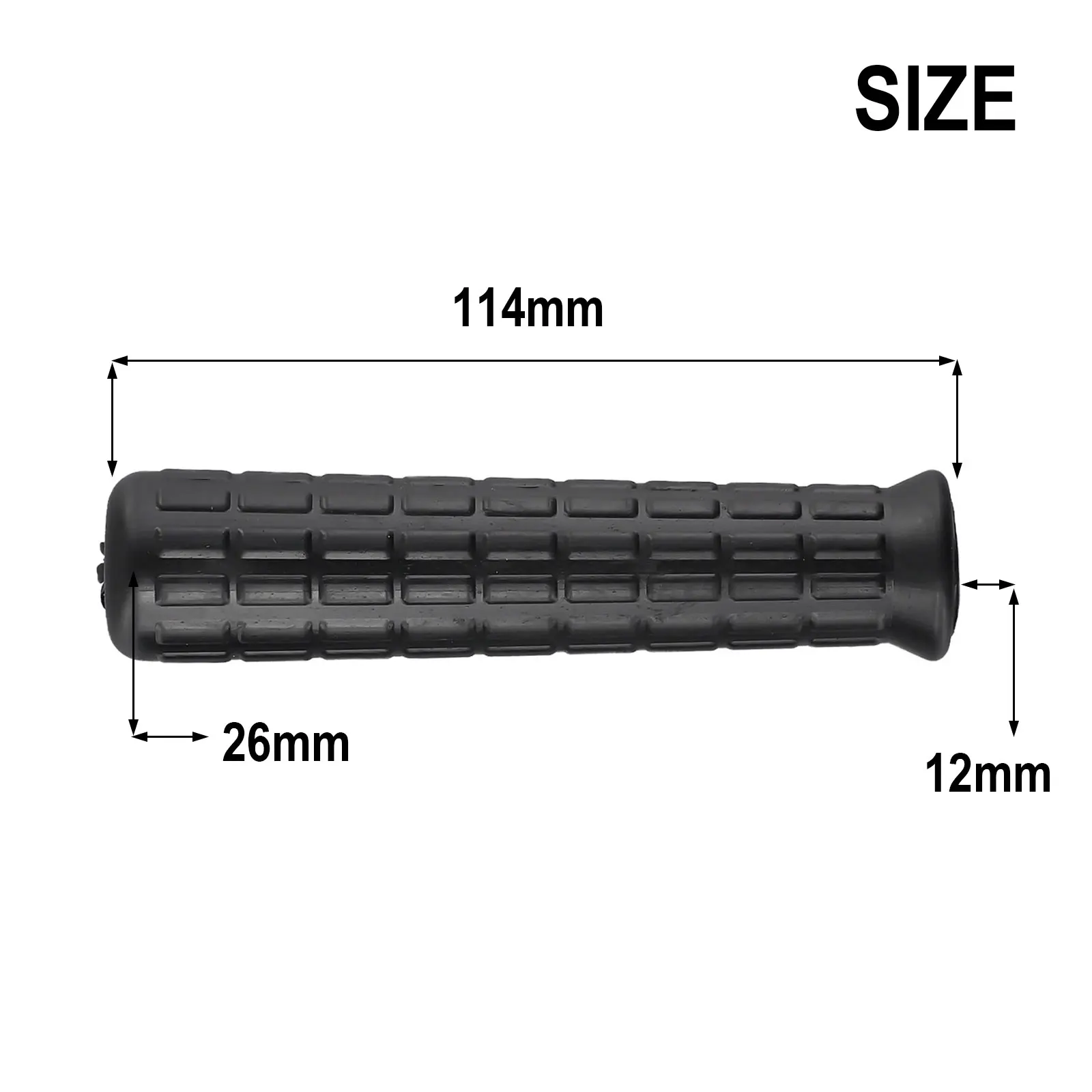 2 X Wheelbarrow Handles 30/32mm Wheelbarrow Universal Handles Round Tubes Black Replacement Handles Plastic Trolley Handle