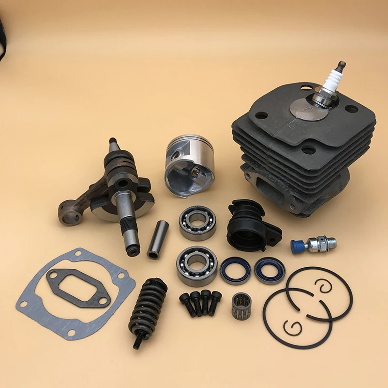 50MM Cylinder Head Piston Crankshaft Bearing Seal Motor Kit Fit Husqvarna 372XP 372 371 365 362 Chainsaw Overhaul Engine Parts 5