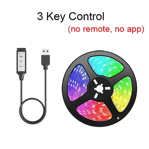 10M RGB 5050 Led Strip Light Bluetooth App Control 5V USB Led Tape Flexible Ribbon Diode Tape