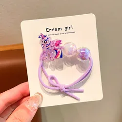 Adorable My Little Pony Hair Scrunchies Set - Cute Kawaii Elastic Hair Accessories Gift (Twilight Sparkle)