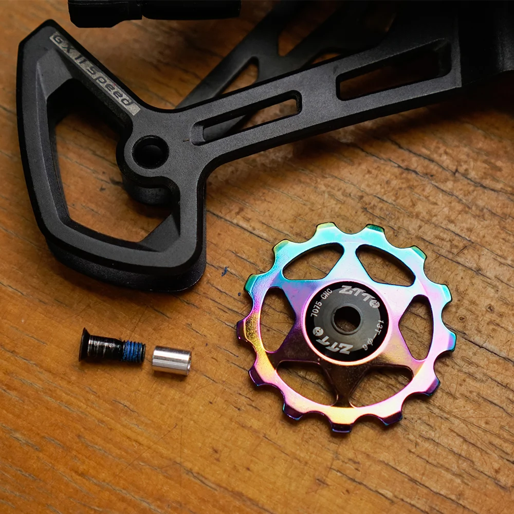 High-Performance Purple CNC Bike Jockey Wheel with Steel Bearings
