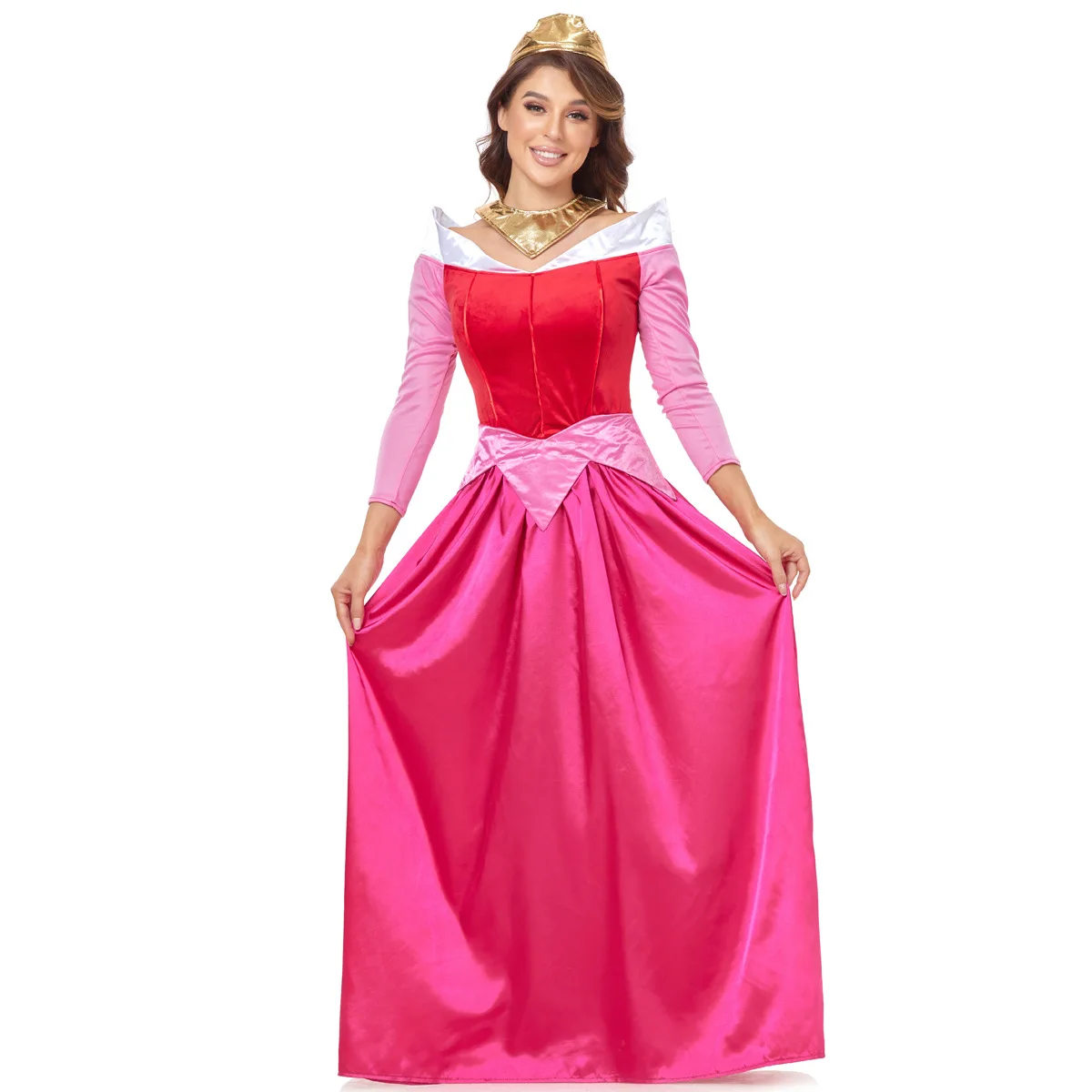 

Cosplay Adult Aurora Princess Sleeping Beaut Fairy Tale Costume