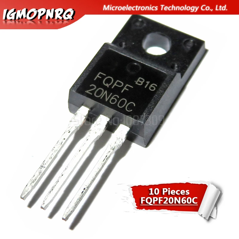 Transistor FQPF4N60C FQPF4N60 4N60 TO-220F - 1 Pièce, Neuf, Marque Générique