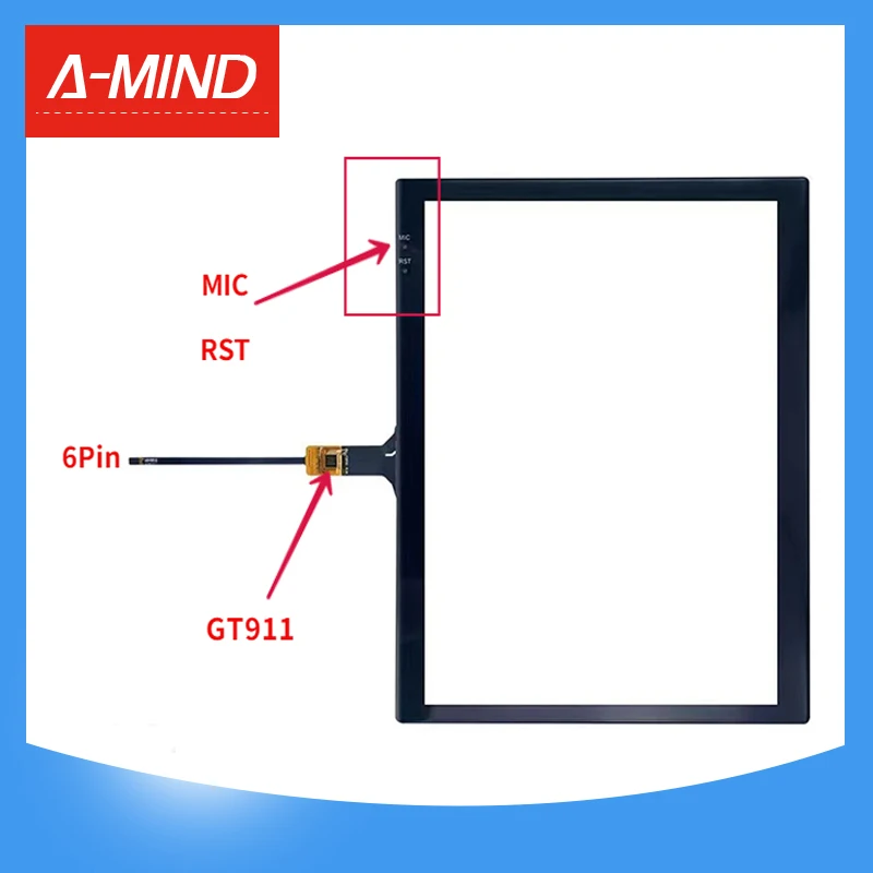 

9.7 inch GT911 HLX-1819-V1-TC Touch Panel Car GPS Radio Player Tesla Panel 2.5D 6Pin 212*171mm For Radio GPS Teyes tpro2