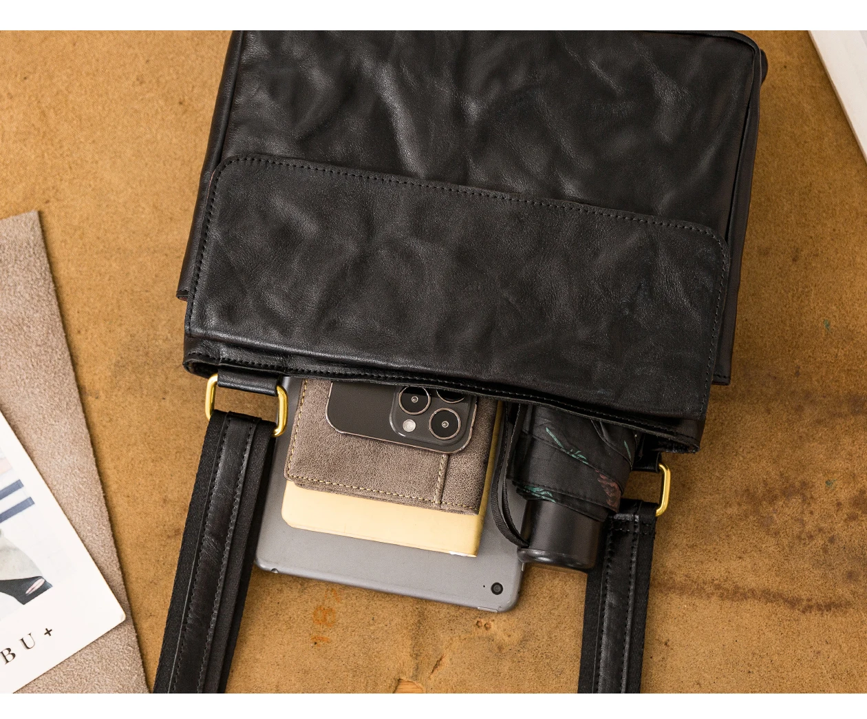 PNDME lässige Vintage-Umhängetasche aus hochwertigem Echtleder für Herren, Outdoor-Reisetasche, luxuriöse Pendler-Umhängetasche aus Rindsleder – Detail 19