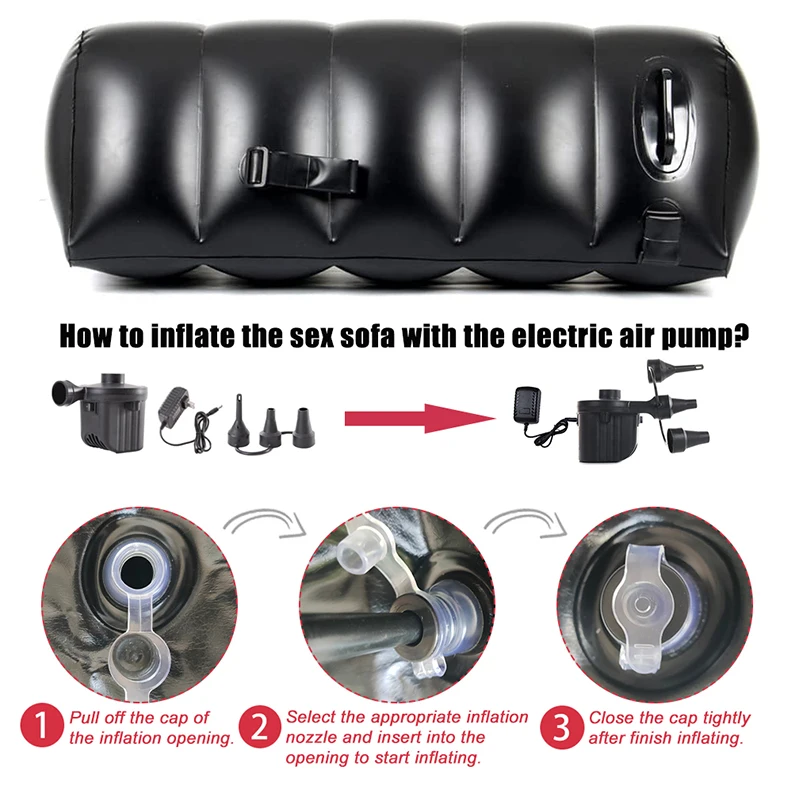 Inflatable Exotic Sofa Lying Bondage Cushion Couple Furniture Deep Position Assistance For Adult Love Make Night Game Pillows