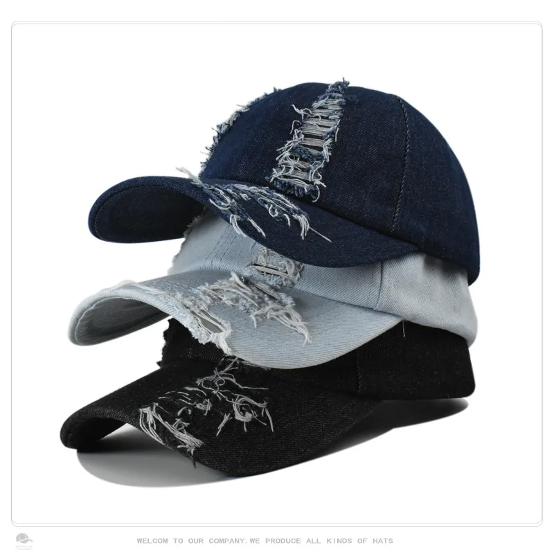 Baseball Cap Men Women  Summer Fashion Washed Hole Cowboy Duck Tongue Hat Outdoor Leisure Sunshade Hats Nuzada Caps Gorro