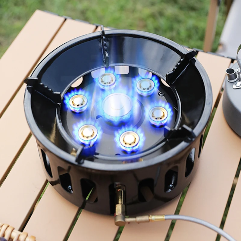 Stuck furnace gas cooktop 16KW Camping gas stove portable Outdoor camping equipment Home appliances Butane Cooktop stove