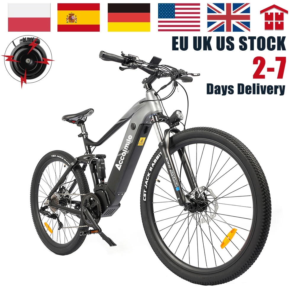 No Tax Electric Bicycle 27.5 Inch 29inch 48v 250w 500w Electric Mountain  Bike Bafang Mid-motor 13ah 624 Wh Lithium Battery - Electric Bicycle -  AliExpress