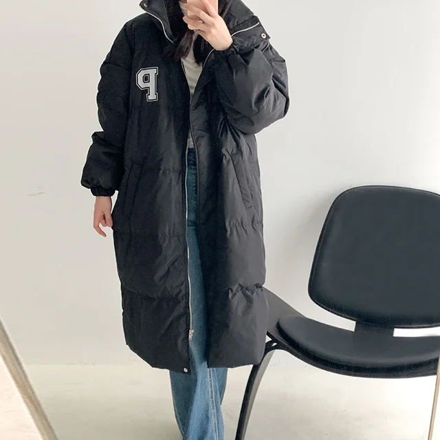Umi Mao Winterjas Vrouwen Dikker Mid-Lengte Eenvoudige Koreaanse Mode Losse Oversized jas Mannen Vrouwen Femme - AliExpress