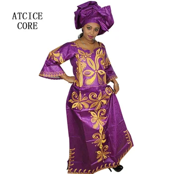 Abbigliamento africano per donna Bazin Riche ricamo Plus Size elegante abito da chiesa per feste 1