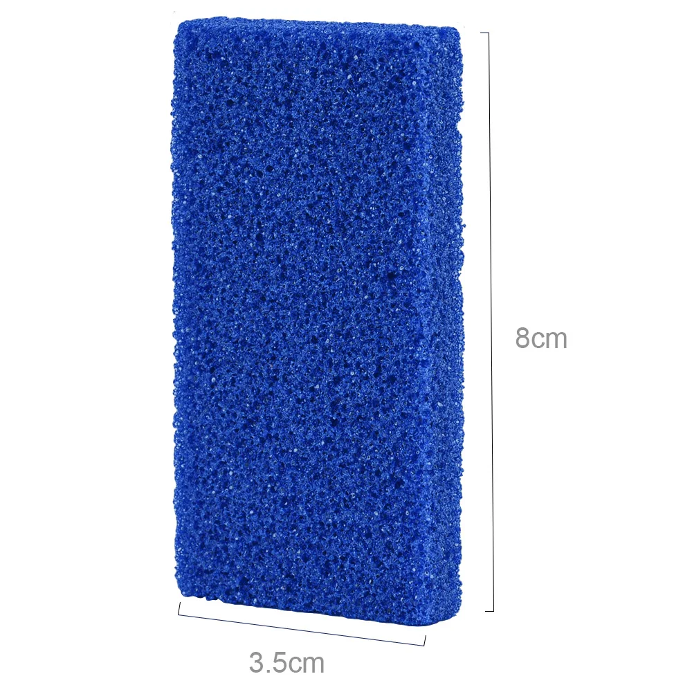 80 Pcs Disposable Foot Scrubber Pumice Pads Blue Salon Pedicure Pumice Stone for Foot Care
