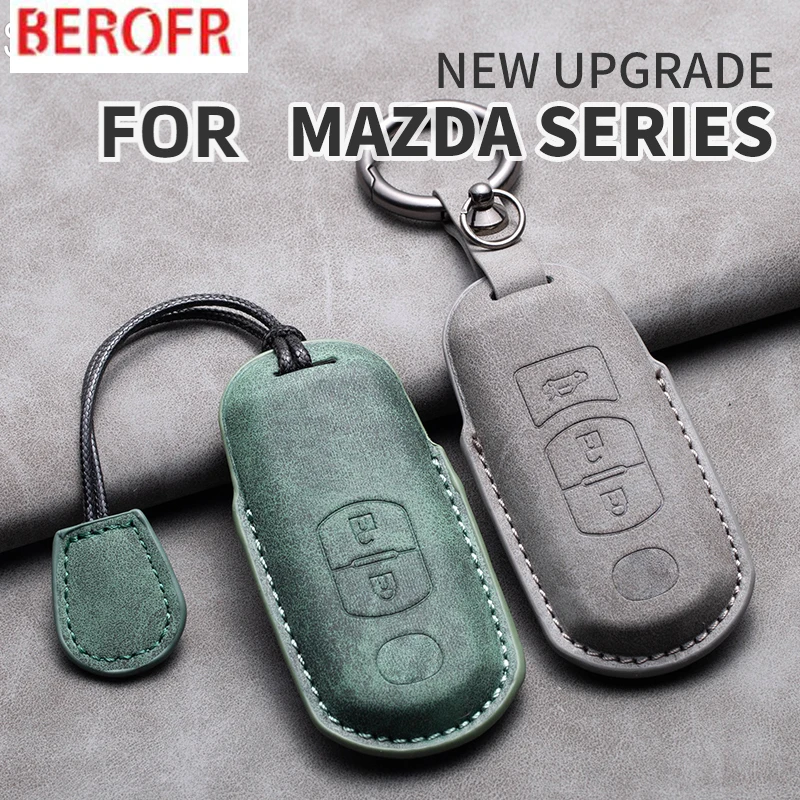 Sheepskin 2/3 Buttons Car Remote Key Case For Mazda 2 3 6 Atenza Axela Demio CX-5 CX5 CX-3 CX7 CX-9 2015