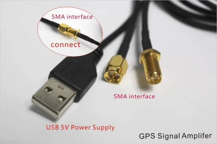 Antenne GPS Amplificateur Signal USB pour Navigation Voiture