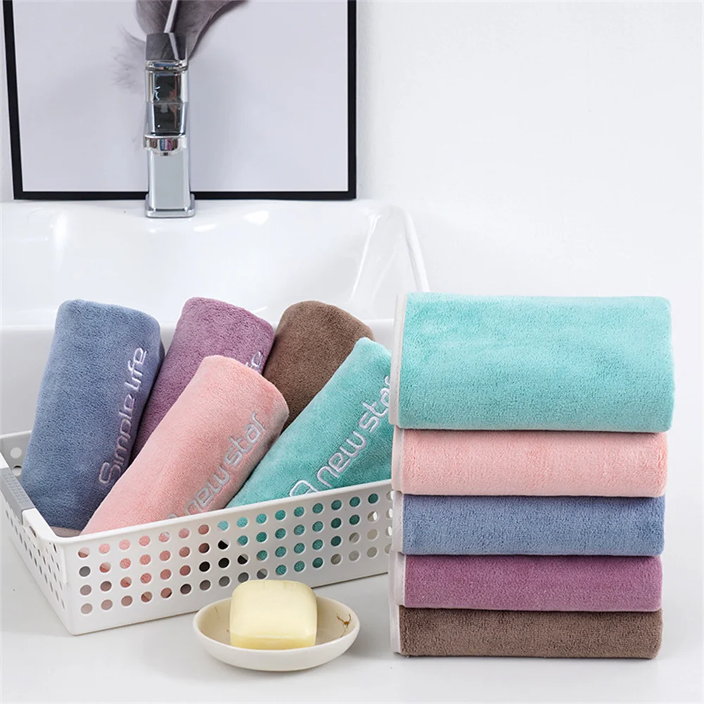 

Полотенце для лица, утолщенное впитывающее полотенце из микрофибры высокой плотности из кораллового флиса, быстросохнущее мягкое впитывающее полотенце для лица