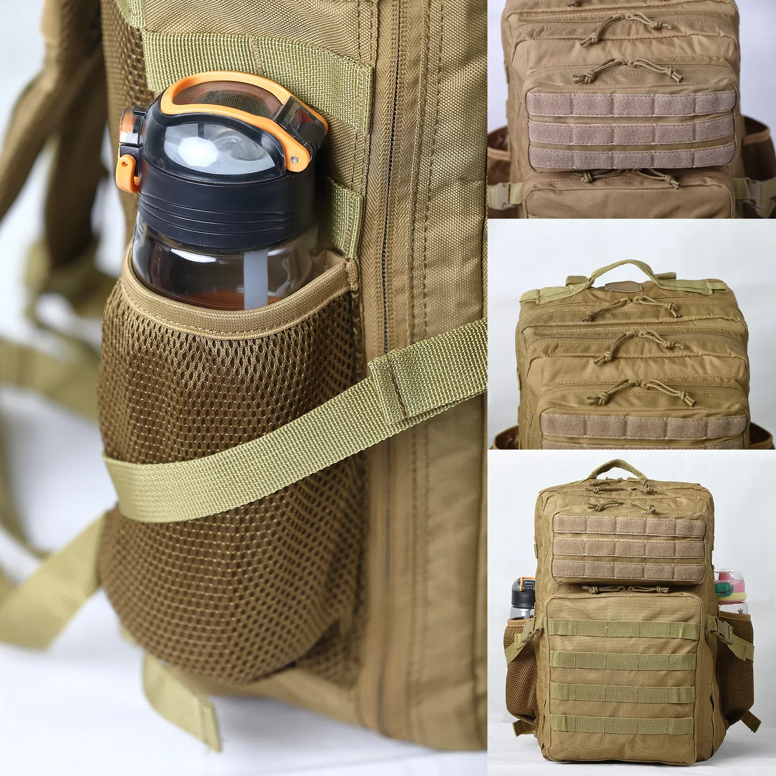Tactical Backpack 30L/50L Outdoor Sport Hiking Camping Hunting Travelling Trekking Rucksack With Bottle Holder