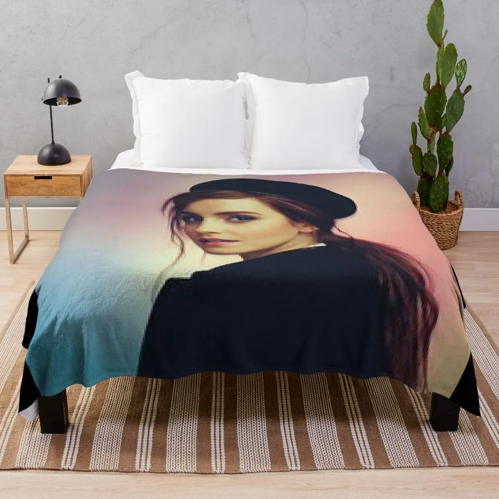 

Emma Watson Throw Blanket Hair Blanket Weighted Blanket anime Sofas