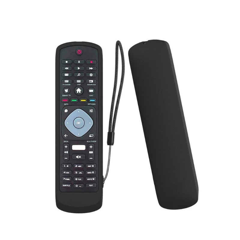 Protective Silicone Remote Control Protector Case Cover for PHILIPS with NETFLIX HOF16H303GPD24 Remote