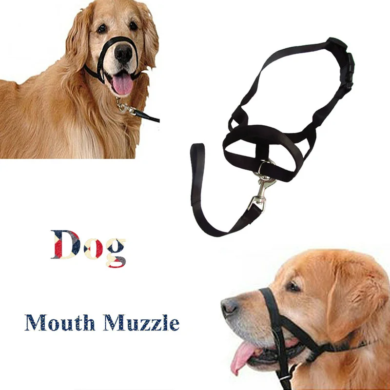 1PC Adjustable Nylon Anti-Bite Mesh Cover for Small Medium Large Dogs Anti-Chewing Safety Harness for Walking Training