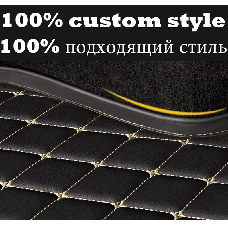 PU Leather Car Trunk Mat for SMART Forfour Fortwo Car Accessories Auto Goods