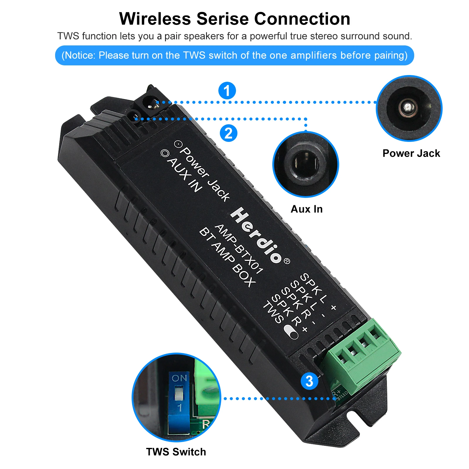 herdio polegada teto kit bluetooth amplificador resistente água de teto para casa banho cozinha ao ar livre