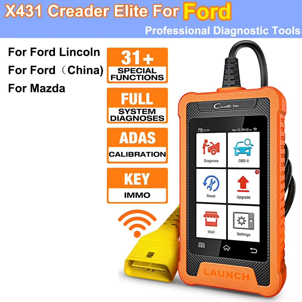 LAUNCH X431 Creader Elite 2.0 BBA OBD2 Car Scanner For B M W/Mercedes Ben Z/V W/Au Di/May Bach/Mini/Rolls Royce, Full System Bidirectional Scan Tool, ECU Coding, Full Reset Services, Free Update - Foto 11