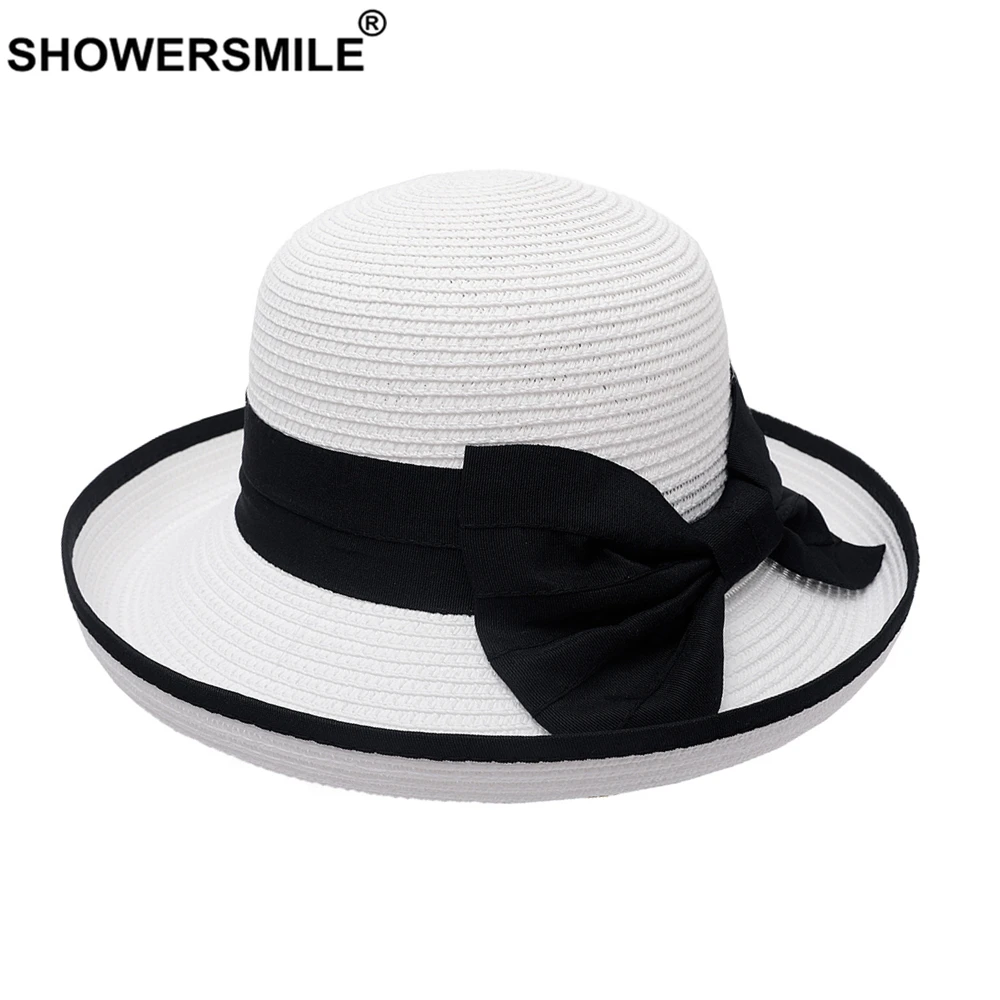 Summer Straw Hat Womens Sun Hat Bowknot 