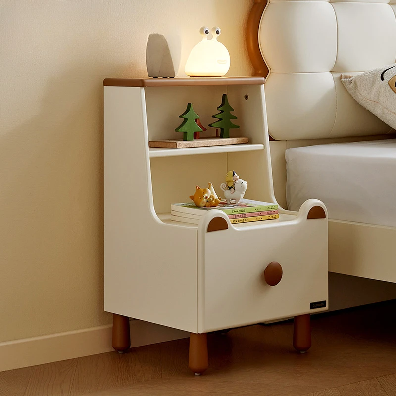 Furniture Children Kids Bedside Table Nightstands Nightstand Cabinet Night Mini Table Wood Bookcase Tables Mesita Noche Small