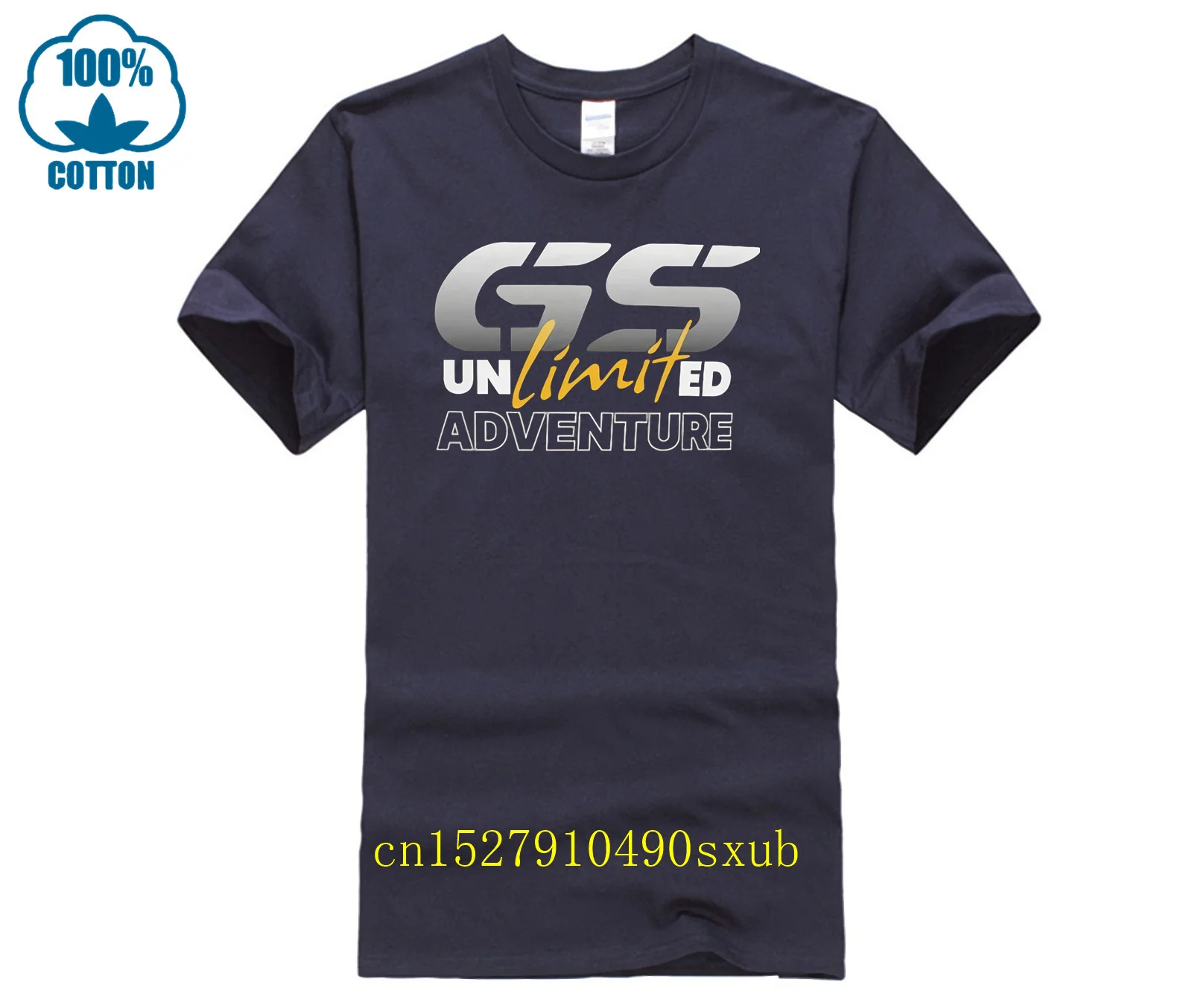 T-shirt da uomo slim fit estive T-shirt gs in cotone 100%, maglietta motorrad gs, maglietta trofeo - immagine 6