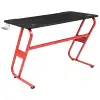 Furniture Red Gaming Ergonomic Desk with Cup Holder and Headphone Hook 6