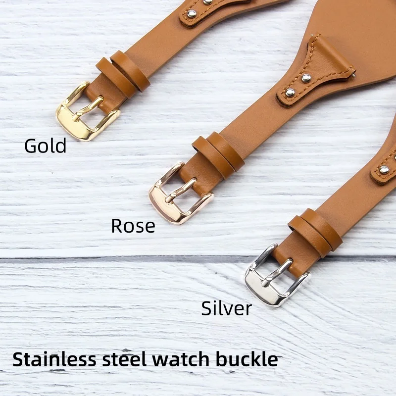 Elegant 18mm Leather Watch Strap with Pin Buckle - Women's Bracelet Watch Accessory